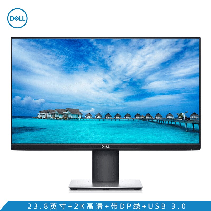 戴爾（DELL）P2421D 24英寸全高清IPS旋轉(zhuǎn)升降低藍(lán)光不閃屏99%sRGB帶USB 3.0+HDMI+DVI個人商務(wù) 電腦顯示器