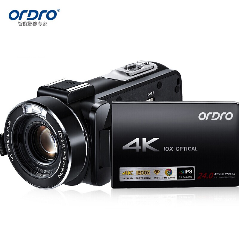 歐達(dá)（ORDRO）AC7 4K直播攝像機(jī)數(shù)碼高清dv錄像機(jī)